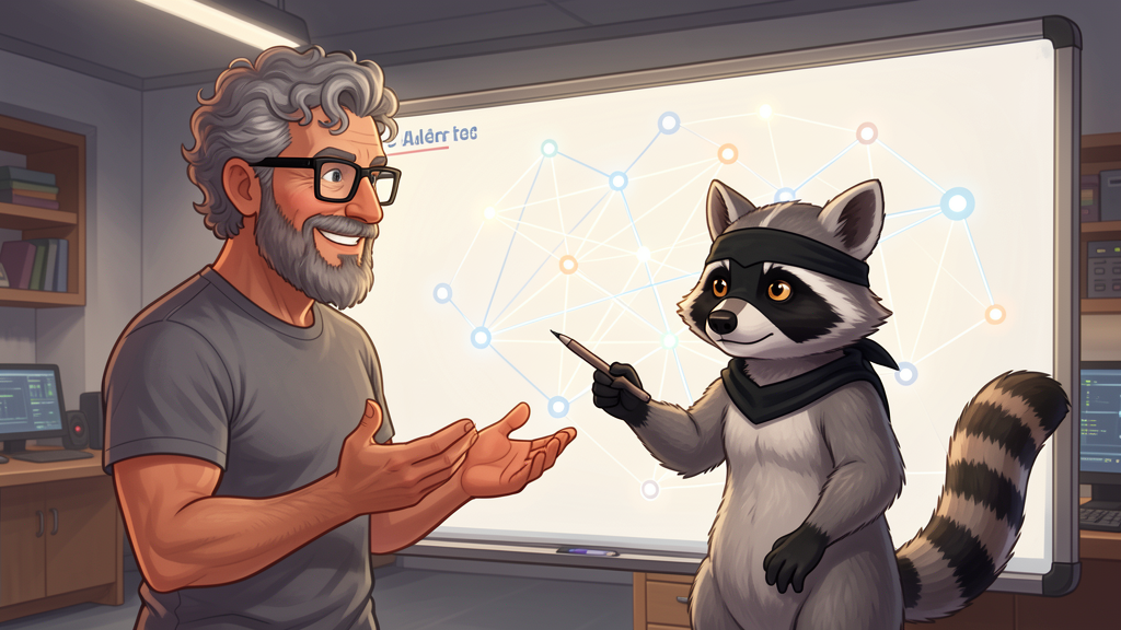 James and Milo exploring an interactive fleet topology canvas.